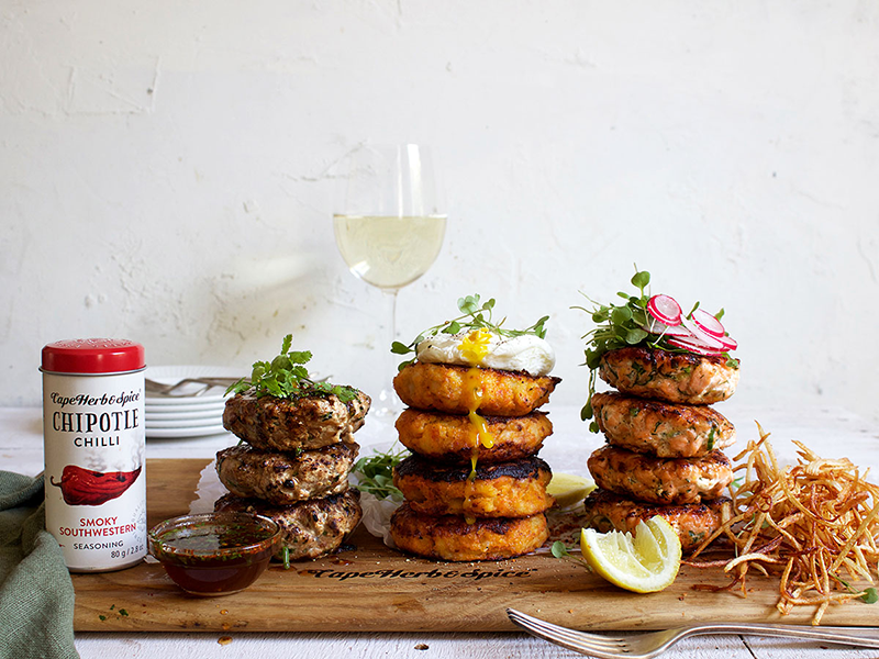 Fish cakes - 3 ways